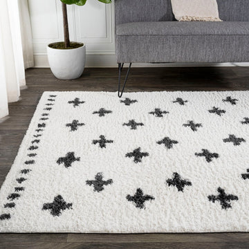 Cristo Berber Geometric Shag Area Rug